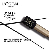 Loreal Paris Matte Signature Eye Liner - Supple Tip, For Smooth Finish, Grip Zone, Waterproof, 24 Hours, 19 g