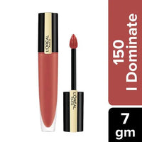 Loreal Paris Rouge Signature Matte Liquid Lipstick - Ultra Light Weight, No Stain, 7 g 150 I Dominate