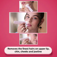 PHILIPS 5000 Series Cordless Grooming Kit for Face for Women (300mins Runtime, Full Circle LED Light, Lychee Pink)