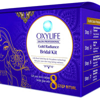 Oxylife Salon Professional Gold Radiance Bridal Kit - 336g (with x2 Jaquline Kajal Free)