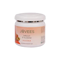 Jovees Herbal Apricot & Almond Scrub Facial Scrub with Almond,Apricot & Wheatgerm Oil | For Normal to Dry Skin | Gently Remove dead Skin | Reduces Pigmentation (400G)