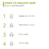 Bioderma Sebium Gel Moussant Purifying Cleansing Foaming Gel Combination To Oily Skin, 100ml