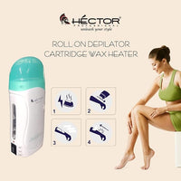 Hector Professional Roll On Depilator Cartridge Wax Heater- Elite with Dual Temperature Regulator I Wax Warmer