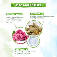 Mamaearth Multani Mitti Face Wash with Multani Mitti & Bulgarian Rose For Oil Control & Acne 100ml
