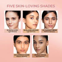 RENEE Lumi Glow Highlighting Liquid Foundation With 3D Glow For Luminous Sand Skin, 30ml