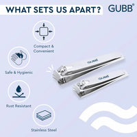 Gubb Nail Clipper Set ( Large & Medium )