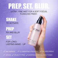 Iconic Prep-Set-Blur Setting Mist Brume Fixmatrice 120ml