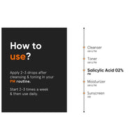 Minimalist Salicylic Acid 02% Face Serum Reduces Acne Blackheads 30ml