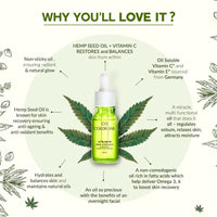 COLORBAR Vita Hemp + Vitamin c Restoring & Balancing Face Oil 20ml