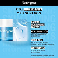 Neutrogena Hydro Boost Hyaluronic Acid Moisturizer | 5x Hydration | Water Gel Infused with 9 Amino Acids | For All Skin Types | For Men & Women 50g