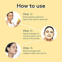 QUENCH Yuzu Fine 2-in-1 Vitamin C Scrub and Clay Mask | Korean Mask for Skin Brightning I With Yuzu, Vitamin C, Watermelon, 50ml