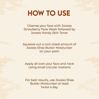 JOVEES HERBAL SHEA BUTTER MOISTURISER | WITH SHEA BUTTER & FRUIT EXTRACTS | REDUCES SKIN INFLAMMATION & RESTORES HYDRATION | FOR NORMAL & DRY SKIN 100G
