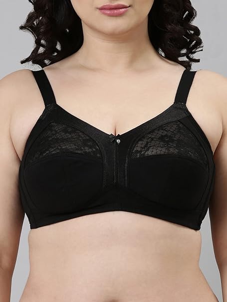 Enamor A014 Bra - Supima Cotton, Non-Padded, Wirefree & Full Coverage 34B  Pearl - Roopsons