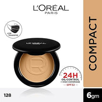 L’Oréal Paris High Coverage Compact Powder, Matte-Finish, Lightweight & Blendable, Compact Face Makeup, With SPF 32 & PA +++, Infallbile 24h Oil Killer 6g