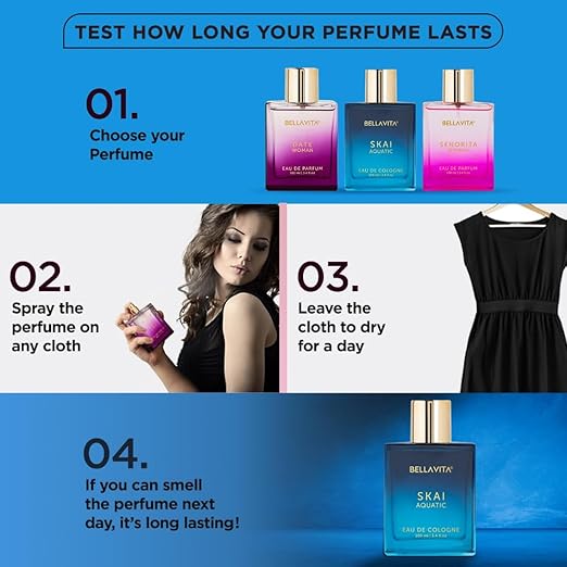 Bella Vita Luxury Skai Aquatic Unisex Eau De Cologne with Bergamot,  Lavender Patchouli|Premium, Long Lasting Woody Fragrance for Men Women,  100 ML