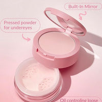 SHEGLAM INSTA-READY FACE & UNDER EYE SETTING POWDER DUO TRANSLUCENT