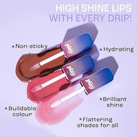 SUGAR Play Power Drip Lip Gloss | Tinted & Pigmented | 100% Vegan | Non-Sticky Formula | 2ml