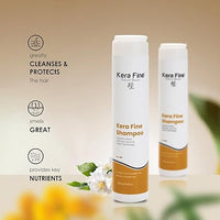 kera fine smooth & shine shampoo |250ml | smooth & shine haircare luxe line green technology | sulfate free & paraben free | sodium chloride free