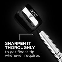 RENEE Midnight Kohl Pencil One-Swipe-Application with rich color Payoff - Smudgeproof and waterproof - Enriched with Vitamin E, Olive Oil and Castor Oil - 1.5 Gm