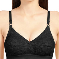 SONARI Cream Chikankari Bra