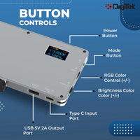 DIGITEK PROFESSIONAL PORTABLE RGB LED Video Light -D135 ML 12w