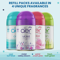 Godrej aer Matic Refill - Automatic Room Fresheners | Cool Surf Blue | 2200 Sprays Guaranteed 225ml