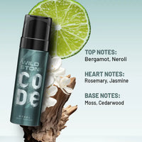 Wild Stone CODE Steel Long Lasting No Gas Perfume Body Spray For Men 120ml