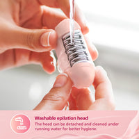 Philips BRE235/00 Corded Compact Epilator (White and Pink) for gentle hair removal at home