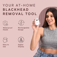 Winston Rechargeable Electric Blackhead Remover Machine for Men and Women - 60 Min Runtime | Acne, Pore Cleaner, Whitehead Remover with 5 Suction Heads for...