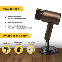 Ikonic Me Ikonic Me Mini Vibe Hair Dryer ( Coffee )