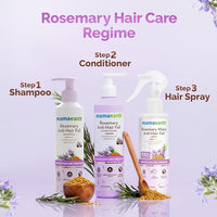 Mamaearth Rosemary Water Anti-Hair Fall Spray with 100% Pure Rosemary Water & Methi Dana | For Hair Growth | Stronger & Denser Hair | 24-H Frizz Control | Folligen ANALupe, Fision Aquashield | Shiny & Smooth Hair | 200 ml