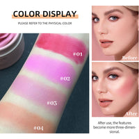 VERONNI 3D Rose Blush Highlighter Makeup Cheek Contour Shimmer Flower Petals D Rose Blush Facial Makeup