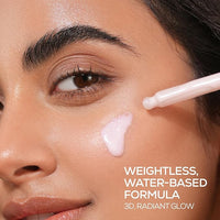 RENEE Lumi Glow Highlighting Primer + Serum | Hydrates, Promotes Even Skin Texture | Gives Luminous, 3D Glow | With Hyaluronic Acid, Peptides & Vitamin E | Base For Face Makeup | 30ml