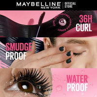 Maybelline New York Mascara, Curls Lashes, Highly Pigmented Colour, Long-lasting, Waterproof, Hypercurl , Black, 9.2ml