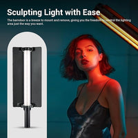 Godox LC500R Mini RGB LED Video Light Stick Lighting,2500K-8500K Adjustable, CRI 95 TLCI 96 Accurate Color, 360° Full-Color LED Light,15 FX Lighting Effects,0-100% Dimmable Support APP Control