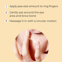 COSRX Snail Peptide Eye Cream with 73.7% Snail Mucin and Niacinamide - Brightening Korean Night Cream for Fine Lines and Dark Circles