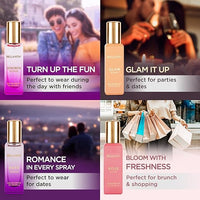 Bella Vita Luxury Woman Eau De Parfum Gift Set 4x20 ml for Women with Date, Senorita, Glam, Rose Perfume|Floral, Fruity Long Lasting EDP Fragrance Scent