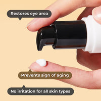 COSRX Snail Peptide Eye Cream with 73.7% Snail Mucin and Niacinamide - Brightening Korean Night Cream for Fine Lines and Dark Circles