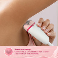 Philips BRE235/00 Corded Compact Epilator (White and Pink) for gentle hair removal at home