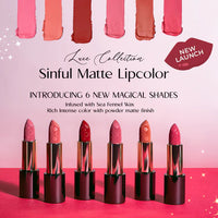 COLORBAR SINFUL MATTE LIPCOLOR - LUXE COLLECTION 3.5g