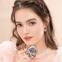 Flower Knows Strawberry Rococo Series Embossed Blush 02 Pure Rhyme