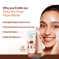 Mamaearth Chia Oil-Free Face Wash with Chia Seed & Ceramides 100ml
