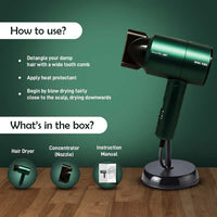 Ikonic Me Ikonic Me Mini Vibe Hair Dryer ( Emerald )