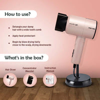 Ikonic Me Mini Vibe Hair Dryer ( Pearl Pink )