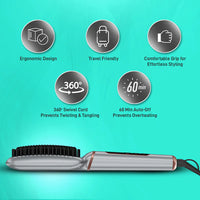 Ikonic Me Super Styler Triple Bristle Brush ( Sliver )