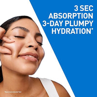 CeraVe HA Water Gel with Hyaluronic Acid, Ceramides & Niacinamide for Plumpy hydration Oil-free gel moisturizer 3 sec fast absorption Dermat recommended for Women & Men 25 ml