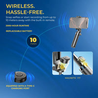 DIGITEK TRIPOD DTR 460 SS EXTENDABLE SELFIE STICK TRIPOD WITH WIRELESS REMOTE