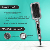 Ikonic Me Super Styler Triple Bristle Brush ( Sliver )
