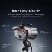 Digitek Lite (DCL-150WBC) Combo Bi Color Continuous LED Light with 18 CM Reflector Suitable for All Kinds of Small Production Photography/Power Saving & Environment Protection