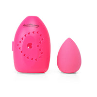 Beautilicious Teardrop Pink Blender With Travel Case - Droper Flawless Blender